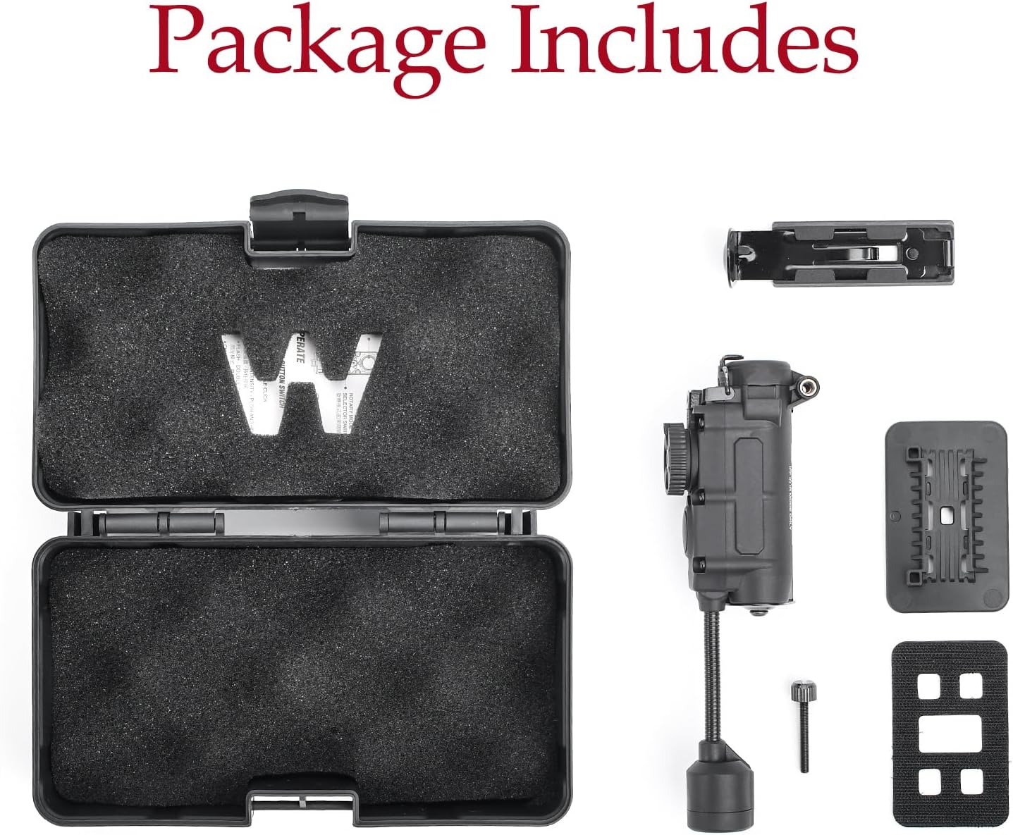 5 in 1 Tactical Helmet Light with IR + Red/Green/Blue +White LED Task Lamp, Survival Signal Light with Helmet Light Mount for Helmet Molle Belt System