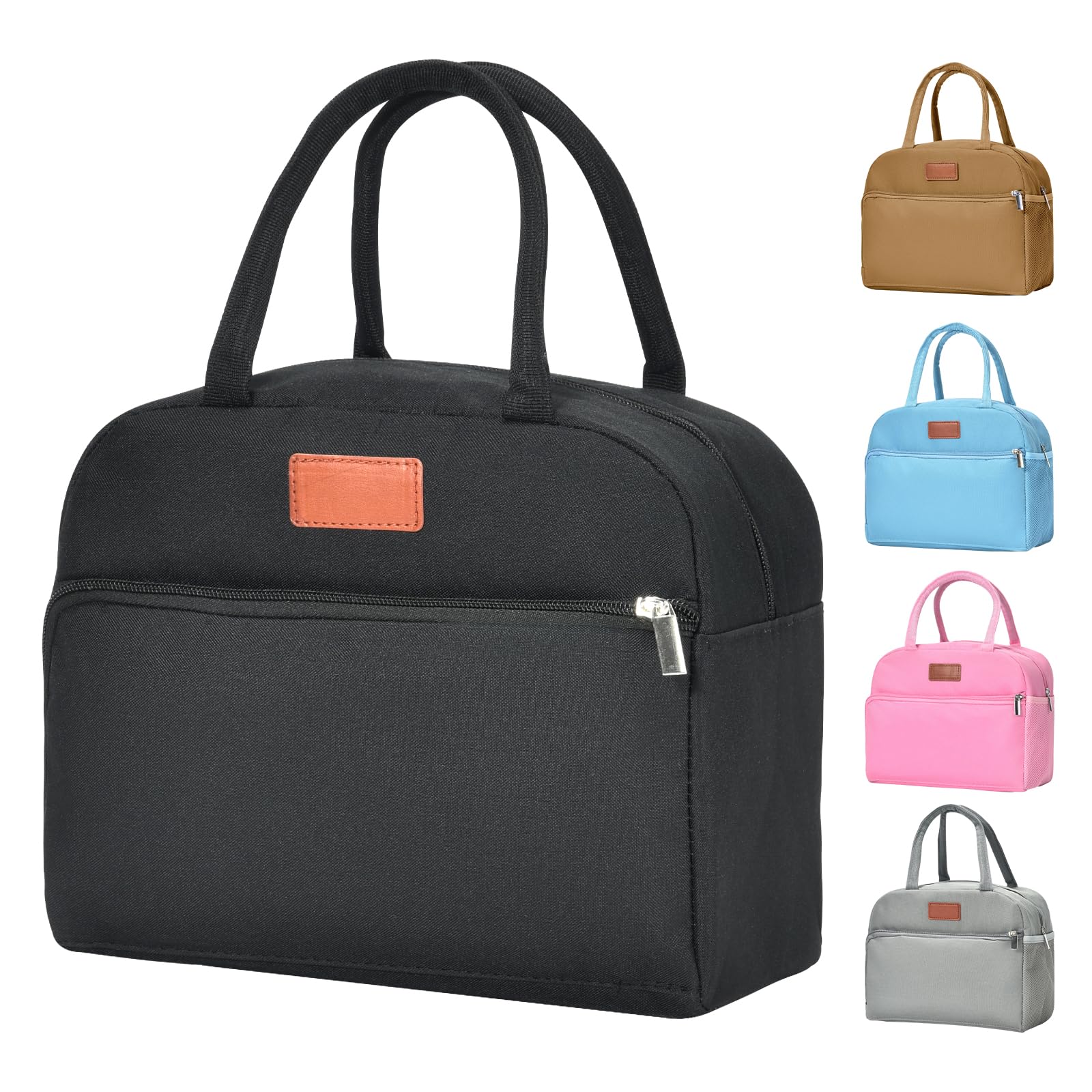 Lunch Bag Lunch Box for Women Men Adults - Reusable Leakproof Insulated Lunch Tote with Large Capacity -