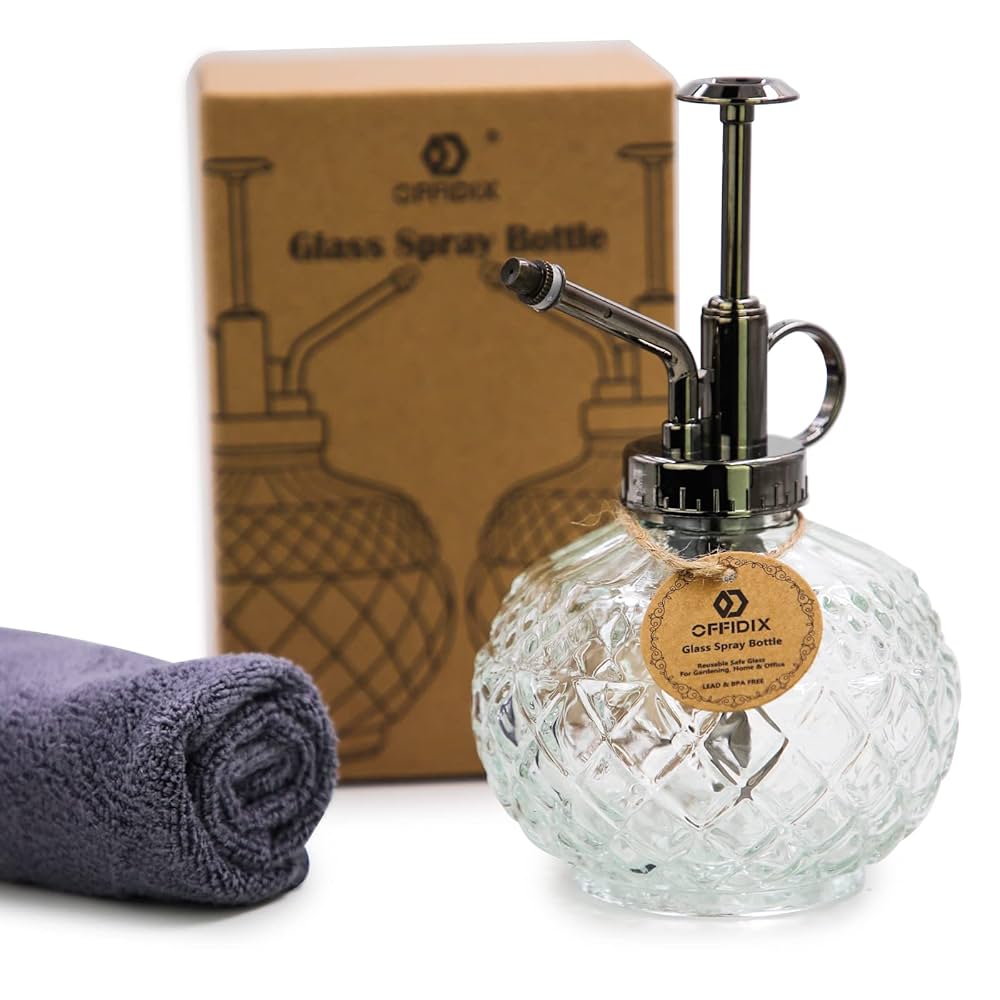 Amazon.co.jp: OFFIDIX Mist Sprayer, Watering Can, Glass