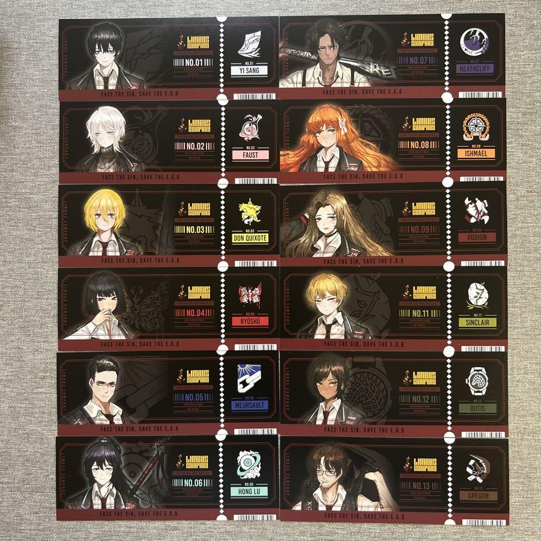 Amazon | Limbus Company リンバスカンパニー 特典 しおり 全種