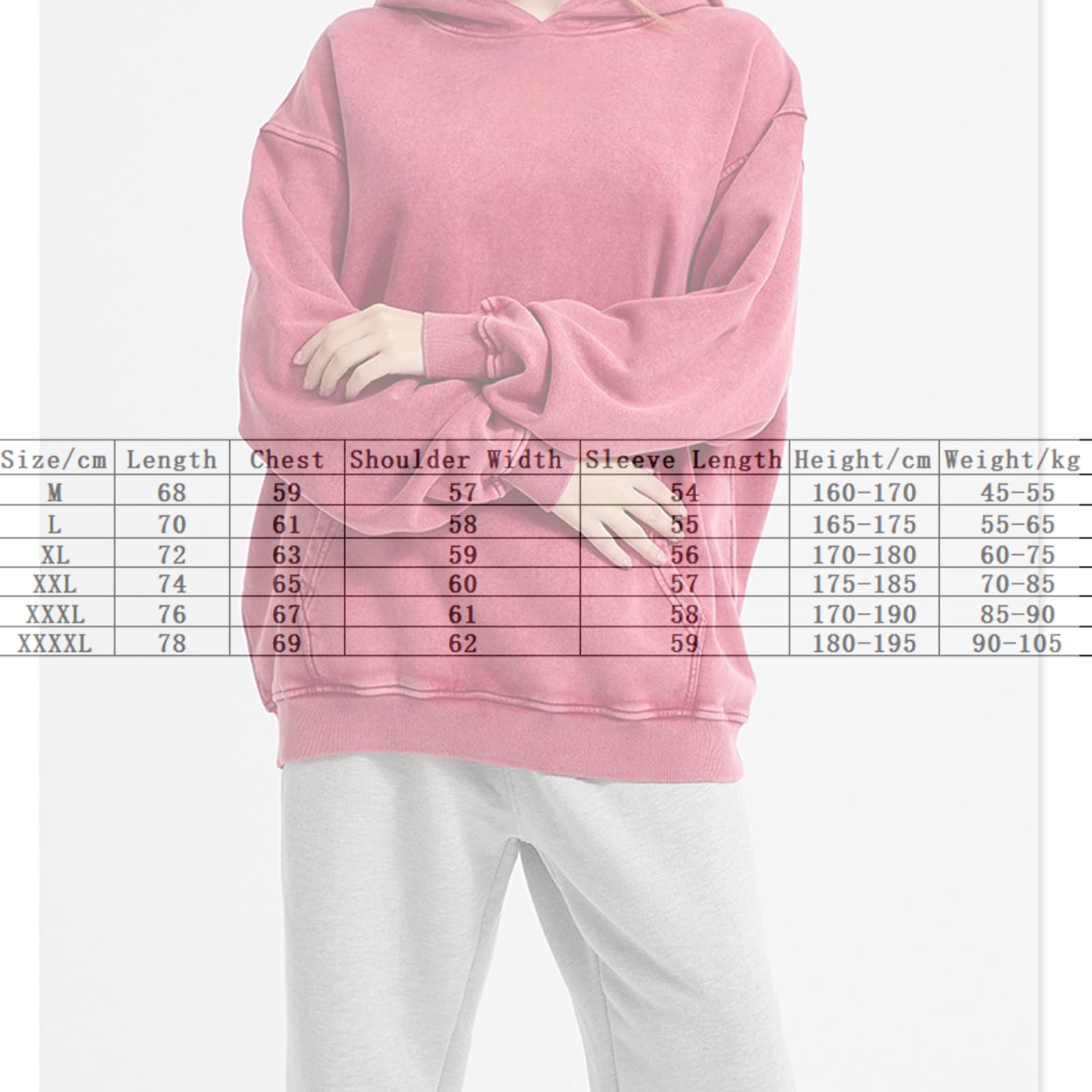 Generisch Bluza z kapturem oversized dla kobiet, vintage, bluza z kapturem, dla par, vintage, dla mężczyzn i kobiet, na jesień i zimę