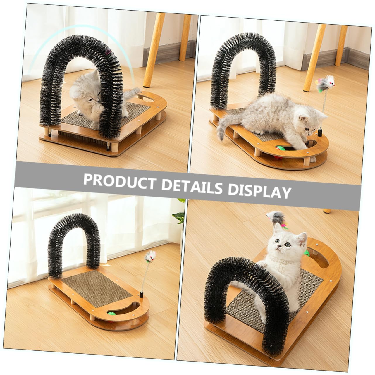 Toyvian Griffoir pour Chats Et Chatons Jouet Circuit à Balles Tapis Résistant à Usure Pratique Et Ludique pour Chats
