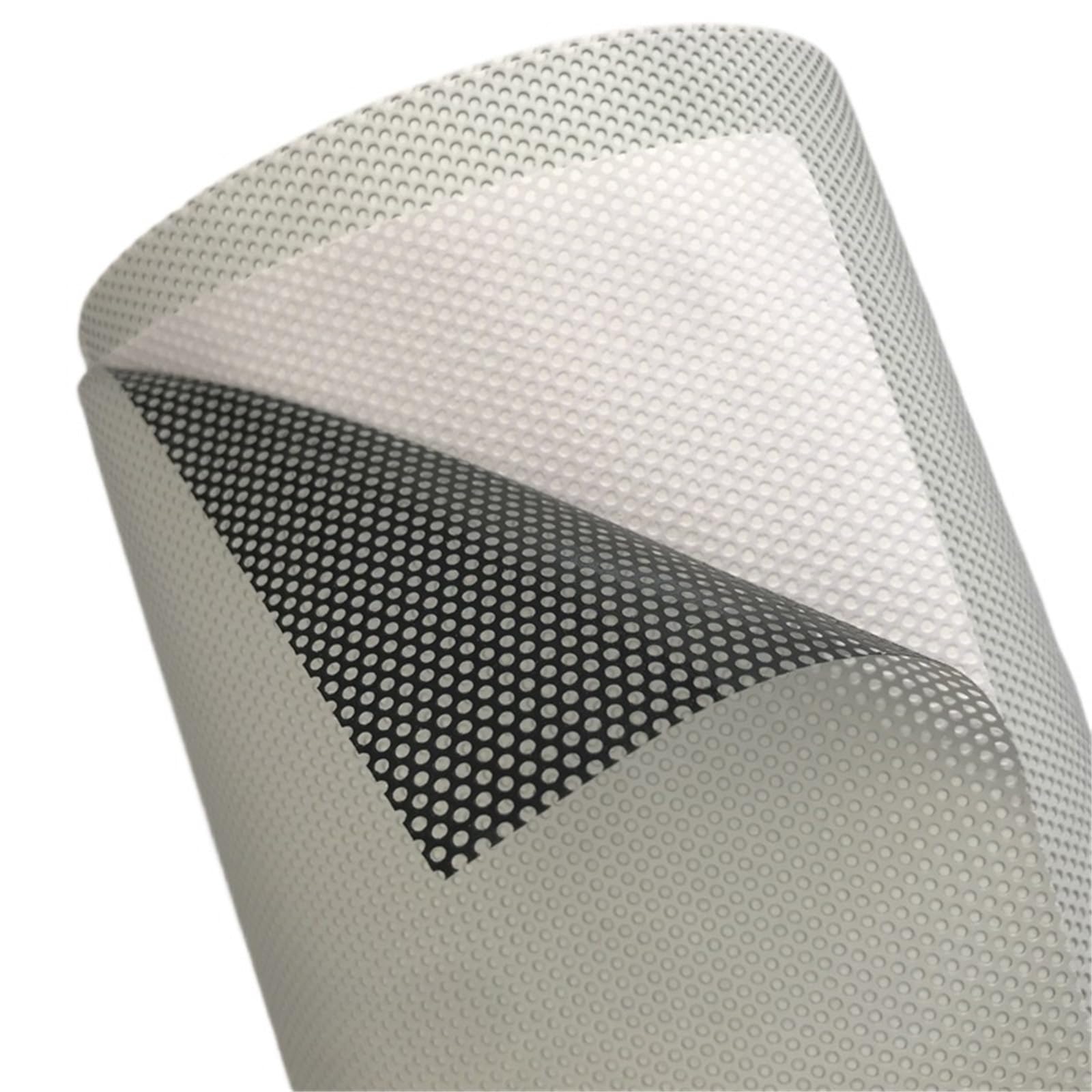 Auto Folie,Auto Folierung 50 cm x 200/300 / 500 cm Scheinwerfer Tipt schwarz perforiert Filmgeflecht wie Fliegenauge rechtliche Tönung(White,50cm x 500cm)