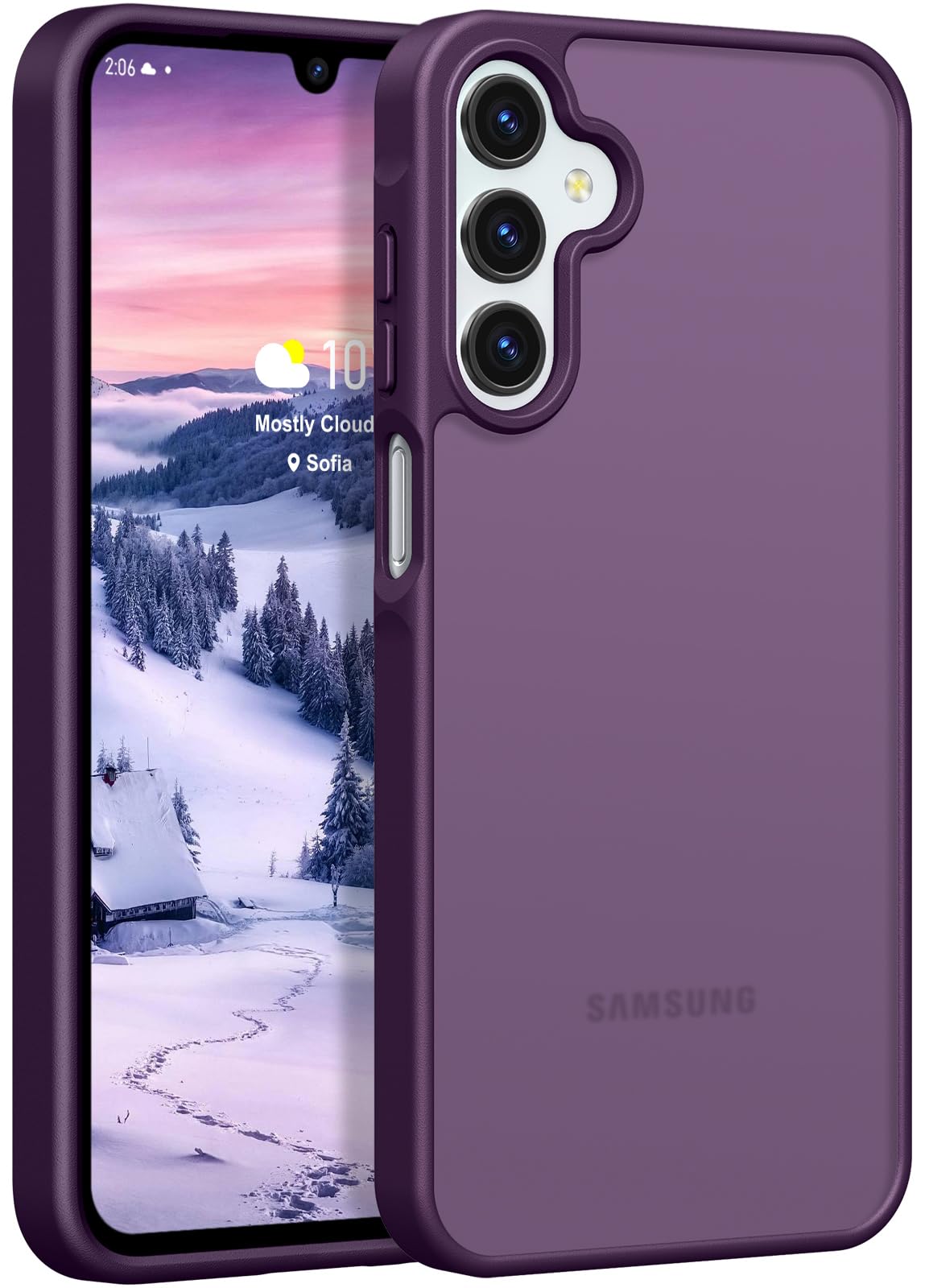 Photo 1 of Rayboen Matte Case for Samsung Galaxy A15 5G, Purple