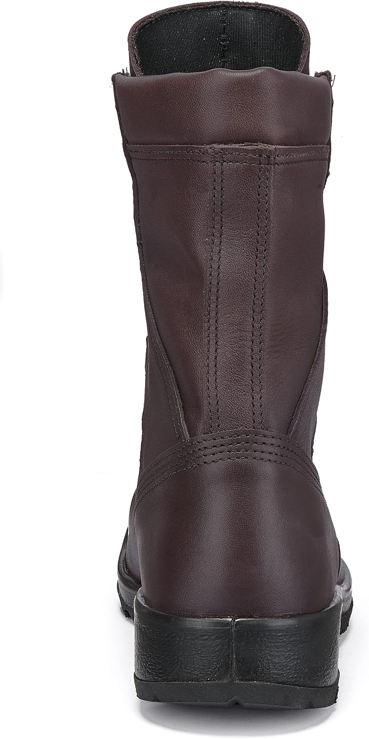 Belleville 339 ST Steel Toe Boot - Lightweight Military Boots - Slip-Resistant Vibram Traction Outsole - Full-Grain Cattlehide Leather - Cushioned Midsole - Moisture Wicking Lining