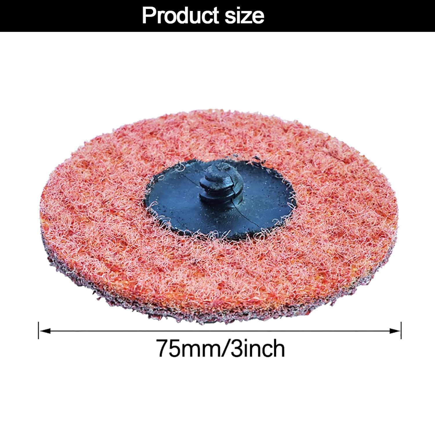 FPPO 30 PCS 3 Inch Quick Change Sanding Disc Surface Conditioning,1/4" Shank Nylon Non-Woven Felt Sanding Pads for Power-Operated Sanders