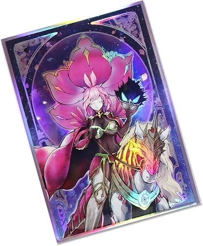 Miniatura 2 de Fundas holográficas de 50 quilates (Baronne de Fleur) para tarjetas coleccionables con carga superior, protectores de cubierta para YuGiOh/arte