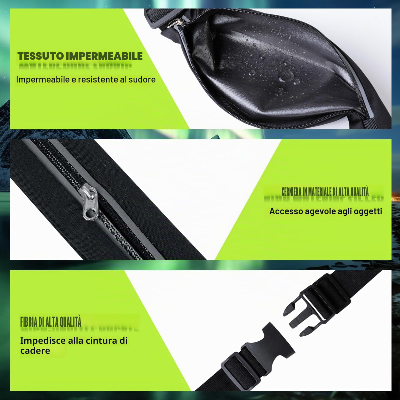 AiQInu Bauchtasche Herren Damen