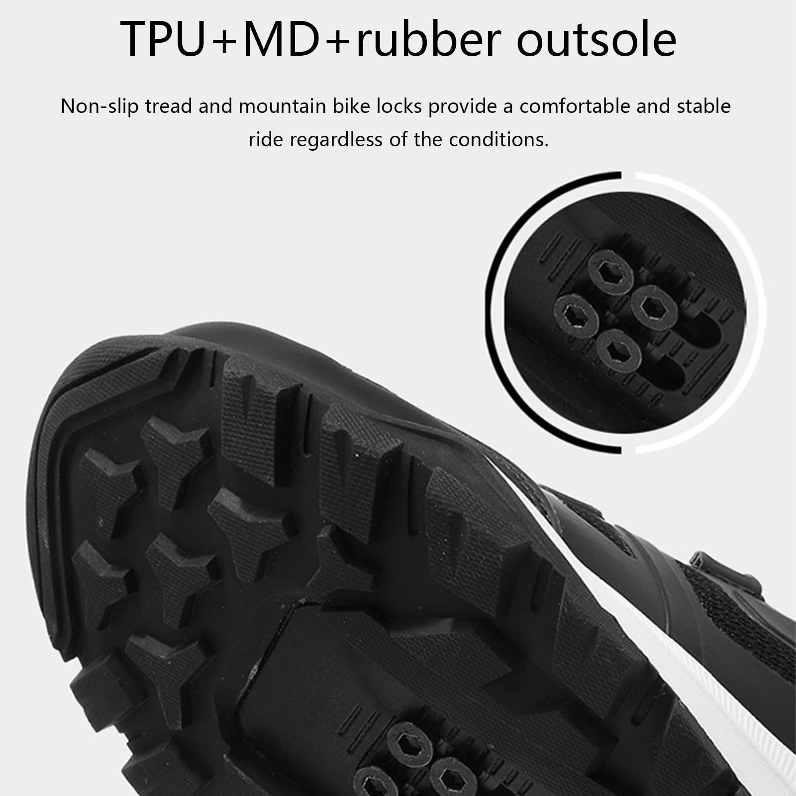 Zapatos Bicicleta de Montaña Hombre Mujer, Zapatilla de Ciclismo MTB Compatible con SPD Pedales 2 Tornillos con Calas Adulto Respirables