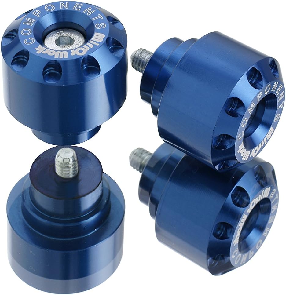 Puig 5617A Blue Aluminum Long Bar End