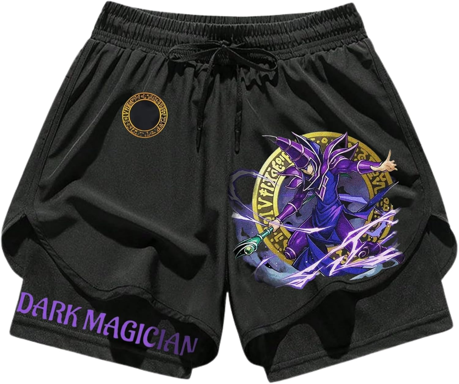 CROWN Anime Compression Shorts - Breathable Stretch Gym Short with Pockets - Image 4