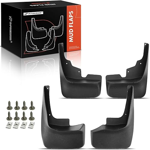 Miniatura 9 de A-Premium Juego de 4 piezas de aletas para guardabarros con kits de herrajes compatibles con Jeep Grand Cherokee 2005-2010, utilitario deportivo,