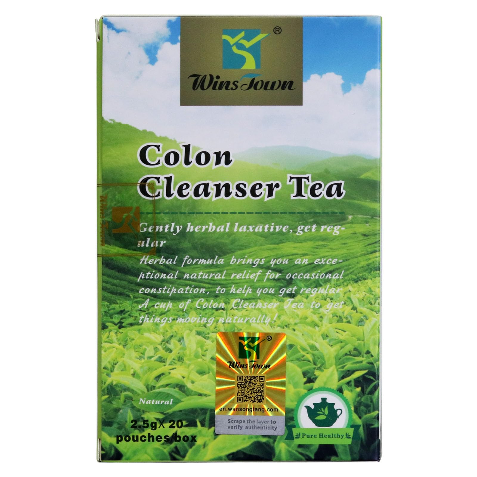 Colon Cleanser Tea, Natural Herbal Blend, 20 Teabags