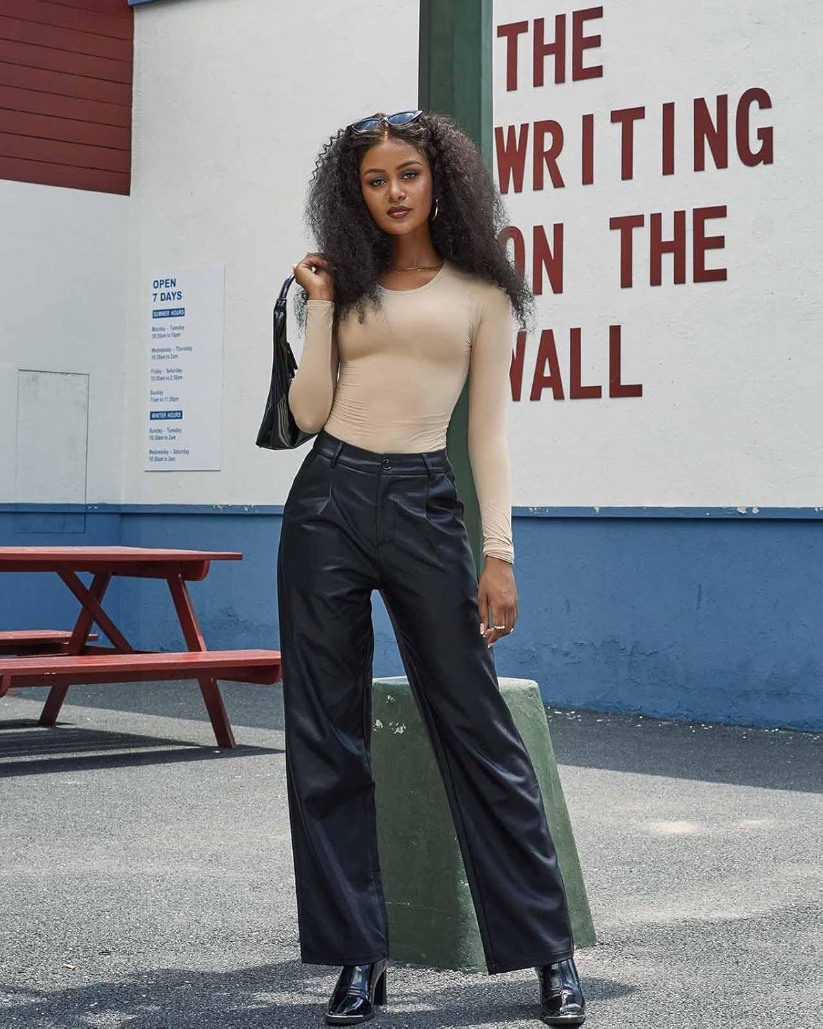 SUUKSESS Women Double Lined Fitted Basic T Shirts Crew Neck Long Sleeve Crop Top - Image 2