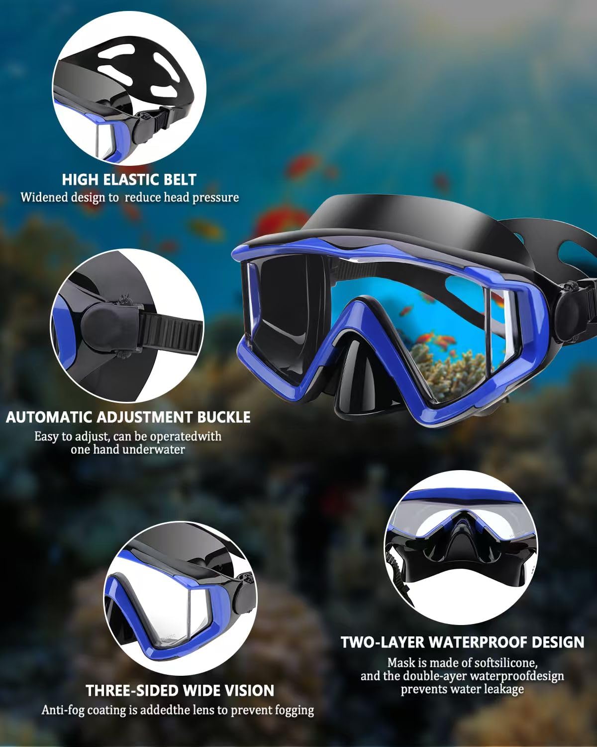 Aqua A Dive Sports Sprzęt do nurkowania maska do nurkowania sprzęt do nurkowania sprzęt do nurkowania okulary pływackie zestaw do nurkowania maska do nurkowania