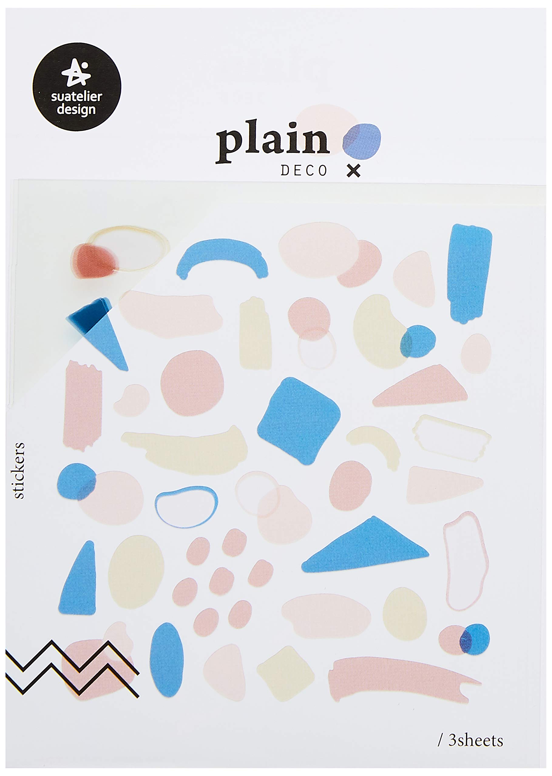 Suatelier 1622 Pack Of 3 Plain Stickers 18