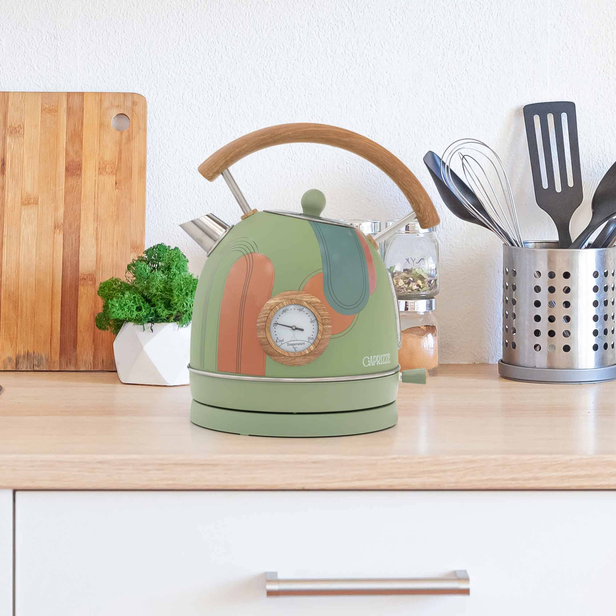 HERVIDOR/KETTLE ELÉCTRICO "NARA VERDE DISEÑO ARCO" 2200W NATURE ECO DESIGN Cura della persona e salute