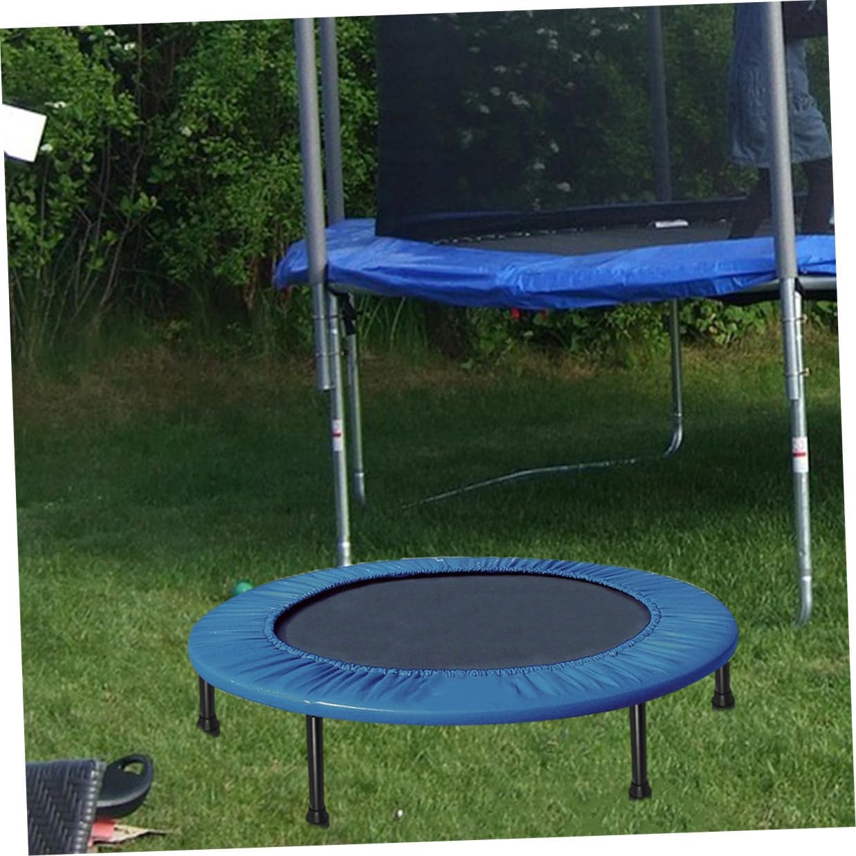 5pcs Stainless Steel Trampoline Legs with Rubber Pads Stable Replacement Parts Accessories for Secure Assembly Design