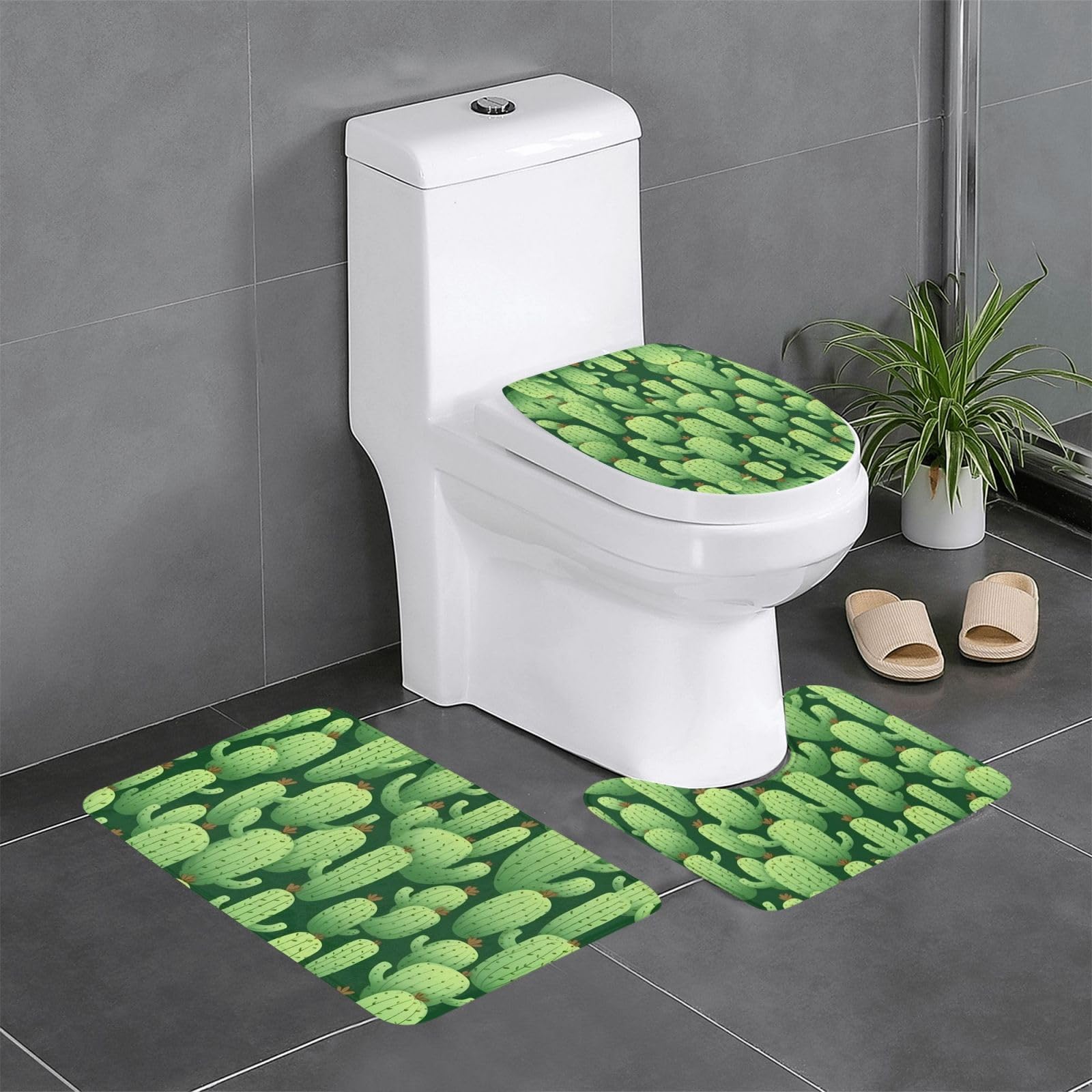 Tapis de salle de bain antidérapants lot de 3 pour sol sécurisé