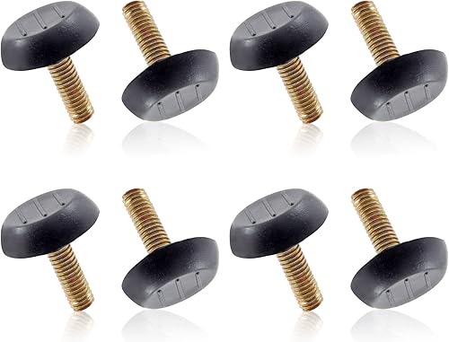 Miniatura 1 de Niveladores de muebles M6, niveladores de patas de mesa, 8 piezas de tornillo de nivelación en muebles, ajustador de pies, mini pies ajustables para