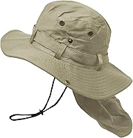 Vista 1 de Glory Max Sombrero de cubo Boonie con cubierta de solapa para el cuello Sun Safari ala ancha Pesca Jardín Senderismo Cap