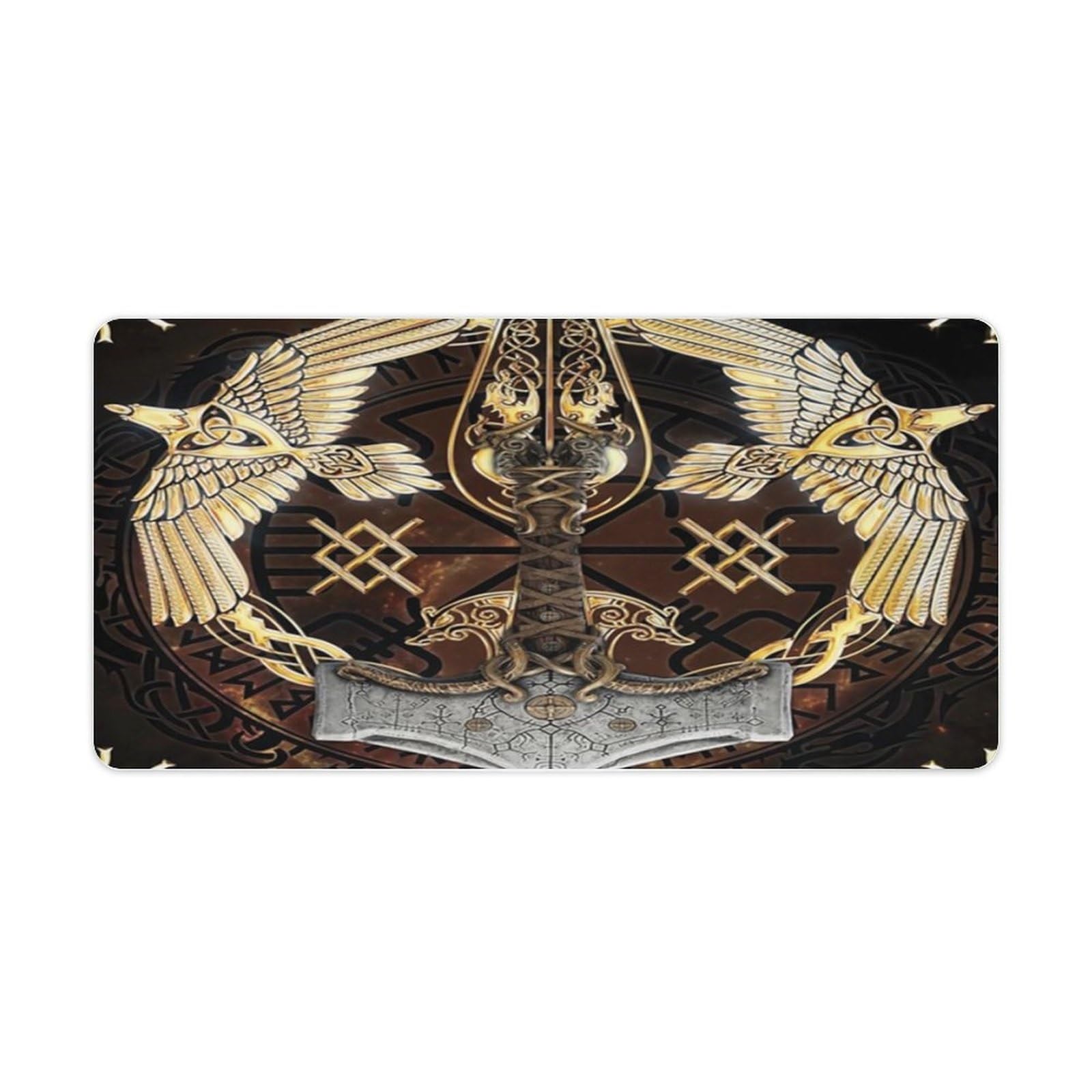 Tapis de souris viking vegvisir 3D, une idée cadeau nordique pour passionné de mythologie