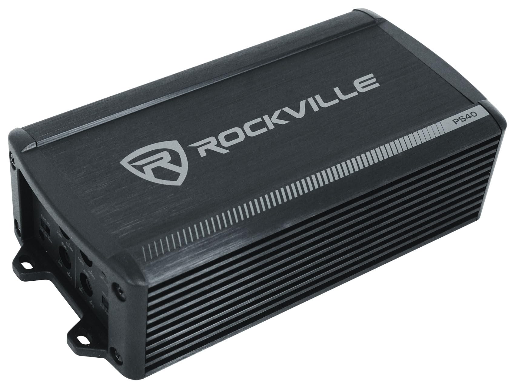 Rockville PS40 340W 4-Channel ATV/UTV/Motorcycle Amplifier 2/4 Ohm, IP65 Waterproof, Bluetooth, Compact, for Powersports Audio