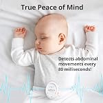 Levana Oma Sense Baby Abdominal Movement Monitor - Baby Sleep Monitor with Wakeup Technology - Rousing Vibrations, Audio & Lights Stimulates Baby & Alerts Parents - Safety Baby Essentials for Newborn