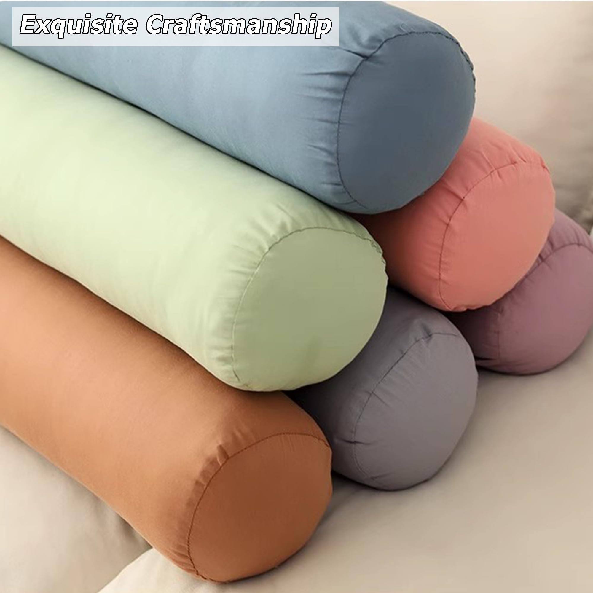 Cuscino cervicale, sfoderabile, supporto lombare per divano e letto, cuscino per testiera e braccioli, 120 x 20 cm, decorazione per tavolo e casa