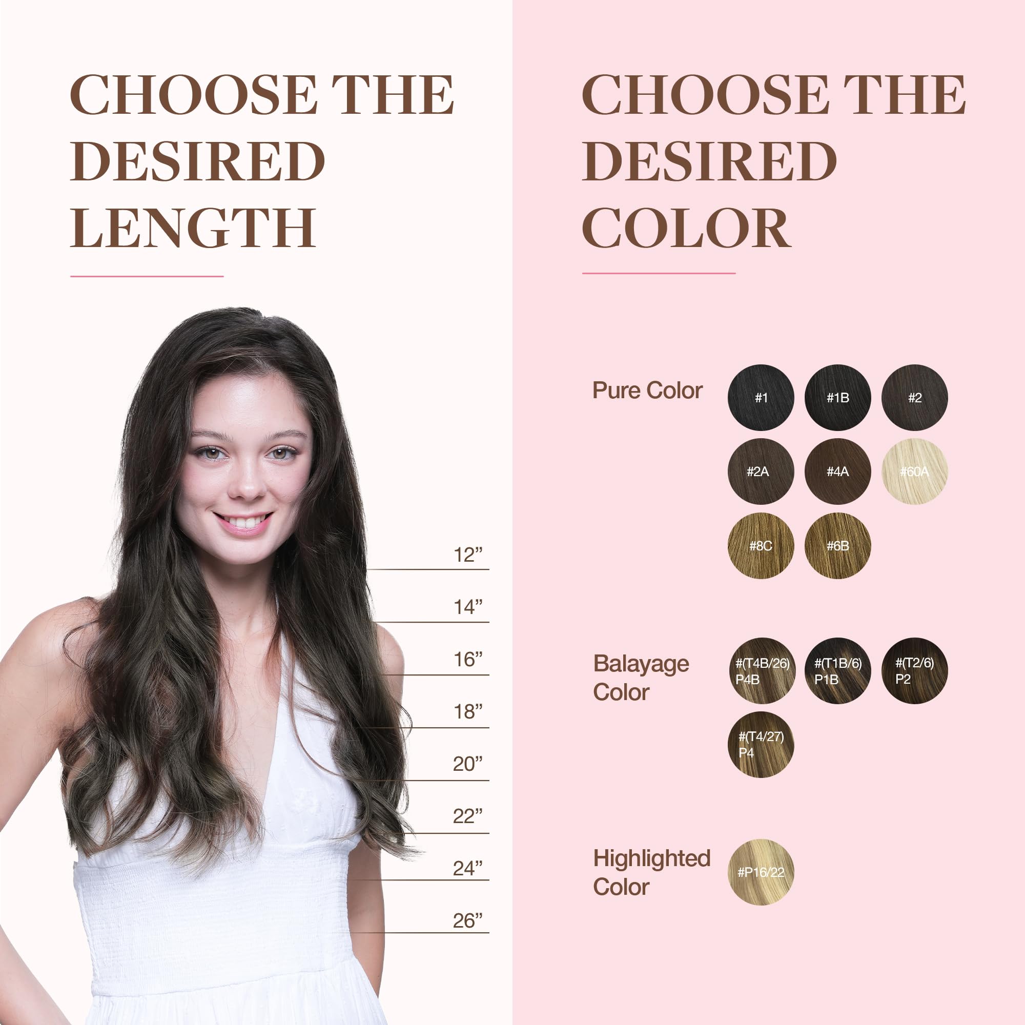 GOO GOO Clip in Hair Extensions Human Hair, 18inch 150g 9Pcs, #2 Dark Brown, Hair extensions for women, Human Hair Extensions Clip in — view 348