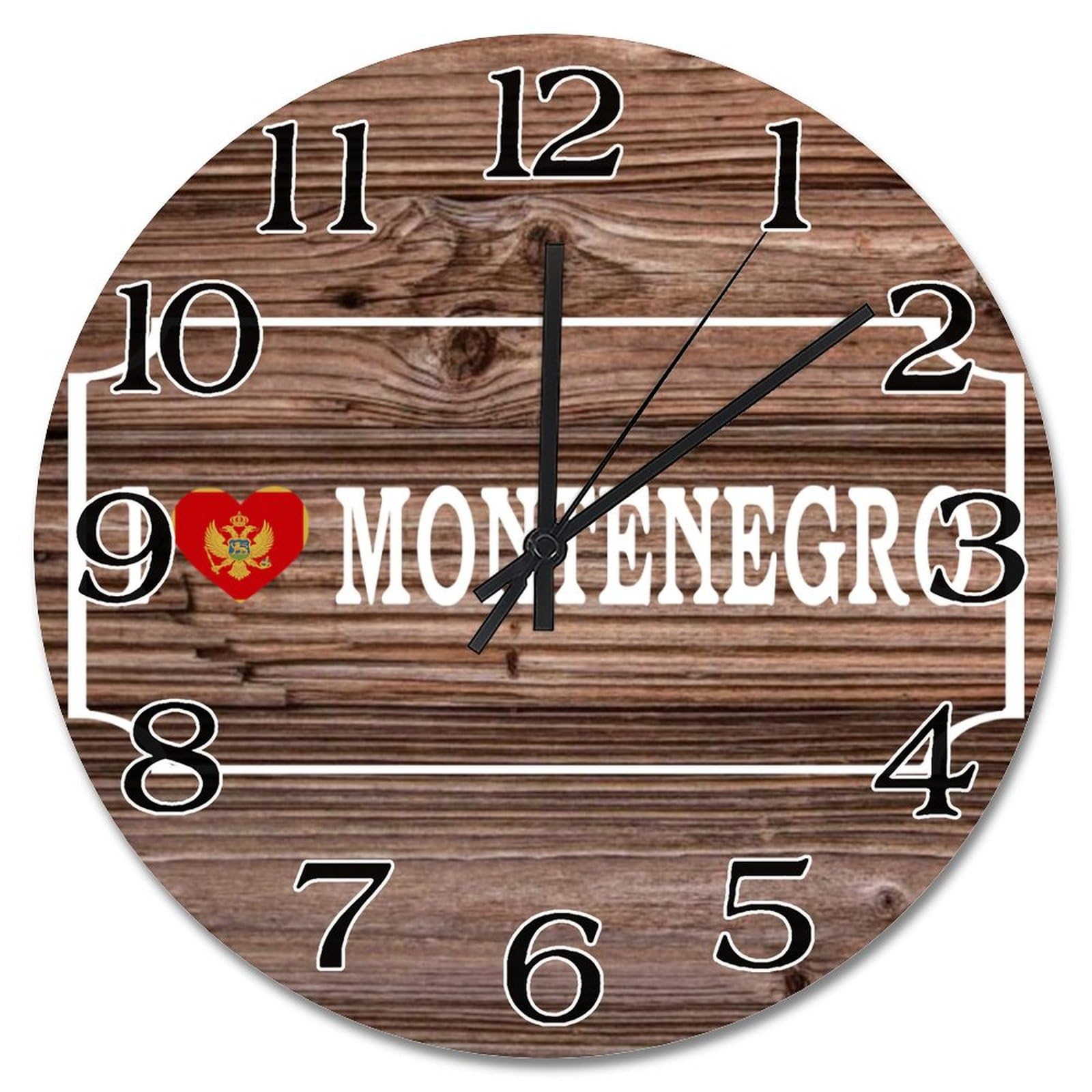 Horloge murale Monténégro sans tic-tac pour retrouver le calme chez soi