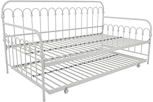 Novogratz Bright Pop White Metal Twin Daybed