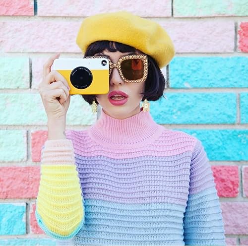 Vista 122 de KODAK Printomatic - Cámara digital de impresión instantánea – Impresiones a todo color en papel fotográfico ZINK de 2 x 3 pulgadas con respaldo Gris