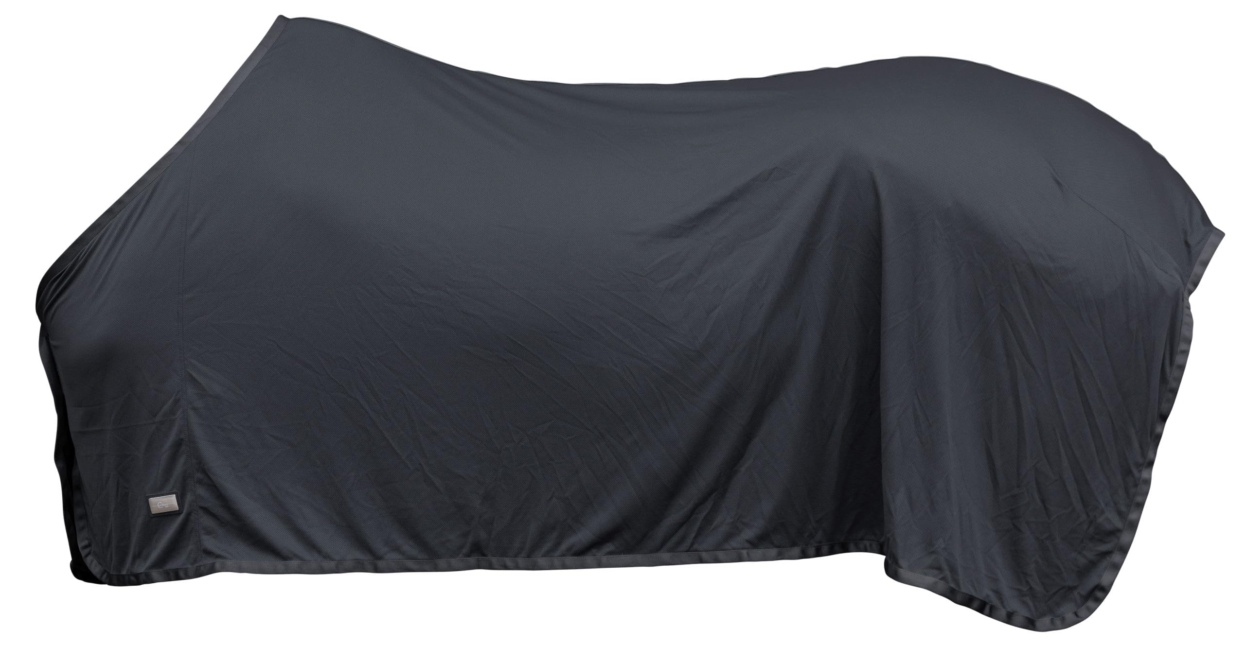 Covalliero Kühldecke CovallieroCool Sommerdecke Klimadecke schwarz Nylon Polyester maschinenwaschbar 30°C Rückenlänge 125cm