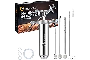 JY COOKMENT Meat Injector Syringe - The Ultimate Meat Marinator