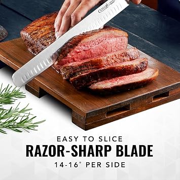 Cutluxe Brisket Knife, 12 Carving & Slicing Knife for Meat & BBQ