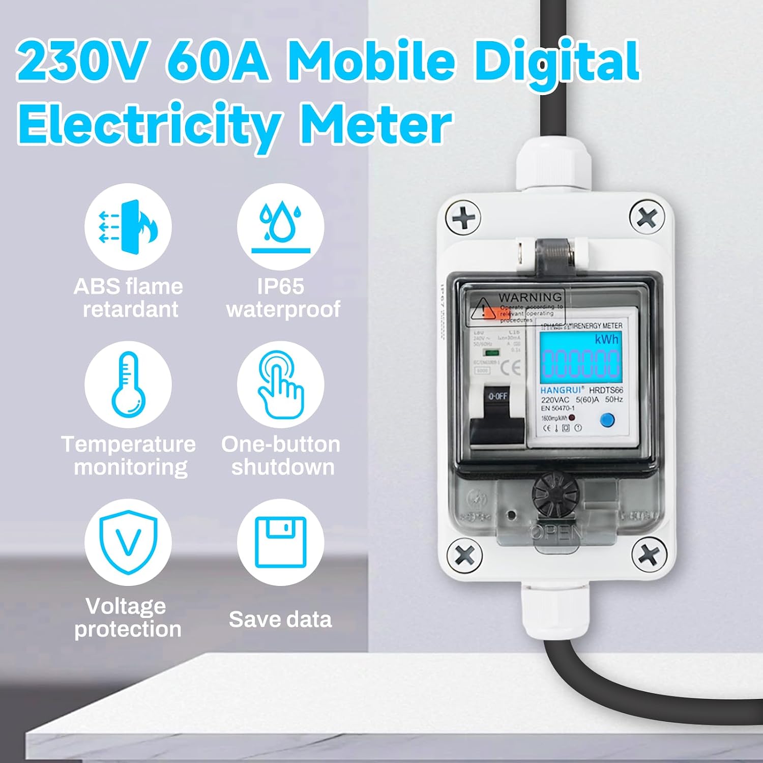 DewinLVD HRDQ-06 Mobile Digital Electricity Meter User Manual