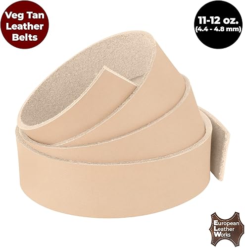 Miniatura 5 de European Leather Works 11-12 oz. (0.157-0.189in) Tamaño de las correas de cuero curtido vegetal 6 x 50 pulgadas (6.0 x 50.0in) Herramientas de cuero