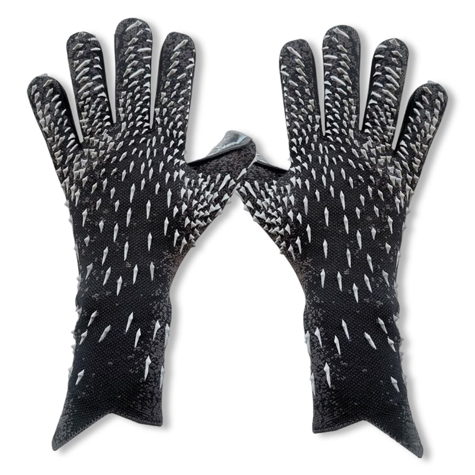 Gants de gardien de but en latex avec grip optimal pour match de football