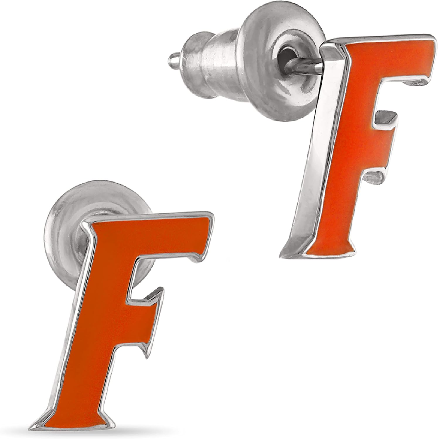 Stone Armory University of Florida Earrings - Florida Orange Gator Stud Earrings - Hypoallergenic Earrings for Sensitive Ears - Florida Gator Accessories for Women