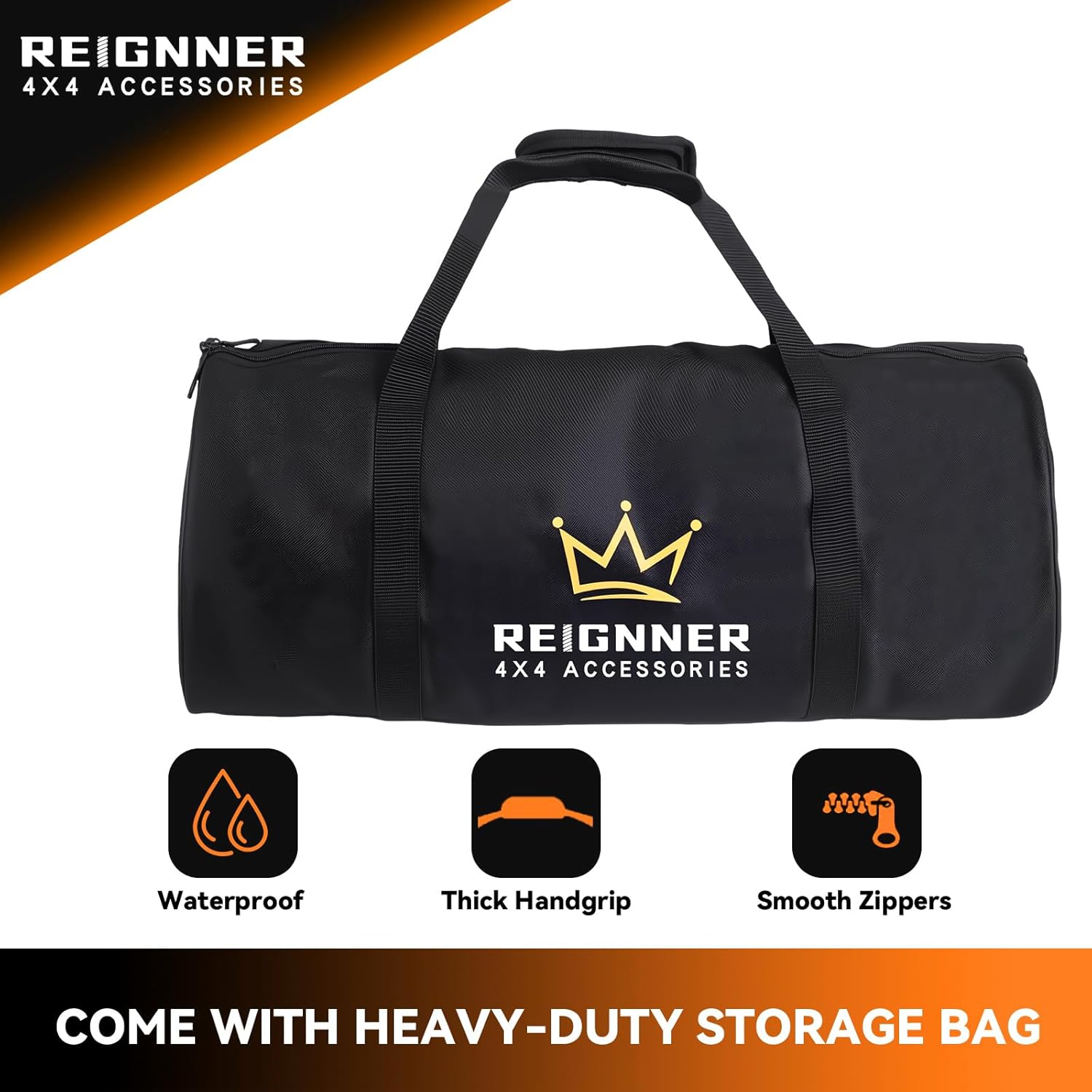 Kinetic Recovery Rope, 48500Lbs(1'' x 20ft Orange), Kinetic Rope Recovery Kit with 2 Soft Shackles, Heavy Duty Offroad Snatch Strap, 35% High Elasticity Tow Ropes for Trucks SUV UTV ATV Tractor