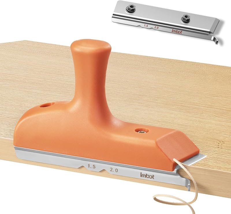 Imbot 2-in-1 Edge Banding Trimmer, Chamfer Trimmer, with Replacement Blade | Edge Cutter for PVC ABS Melamine Veneer, Ergonomic Handle, Woodworking Hand Trim Tool
