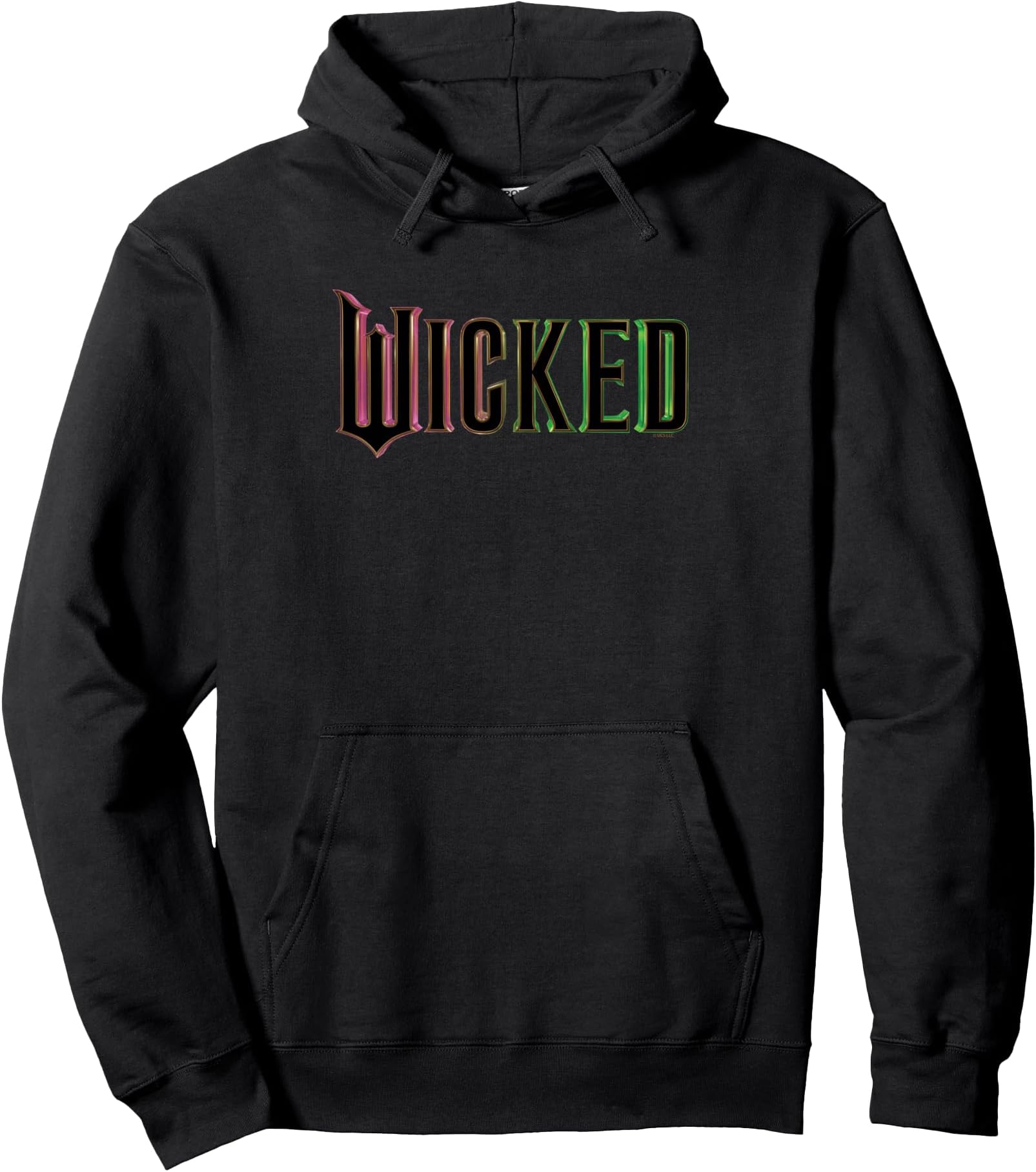 Pink And Green Logo Pullover Hoodie