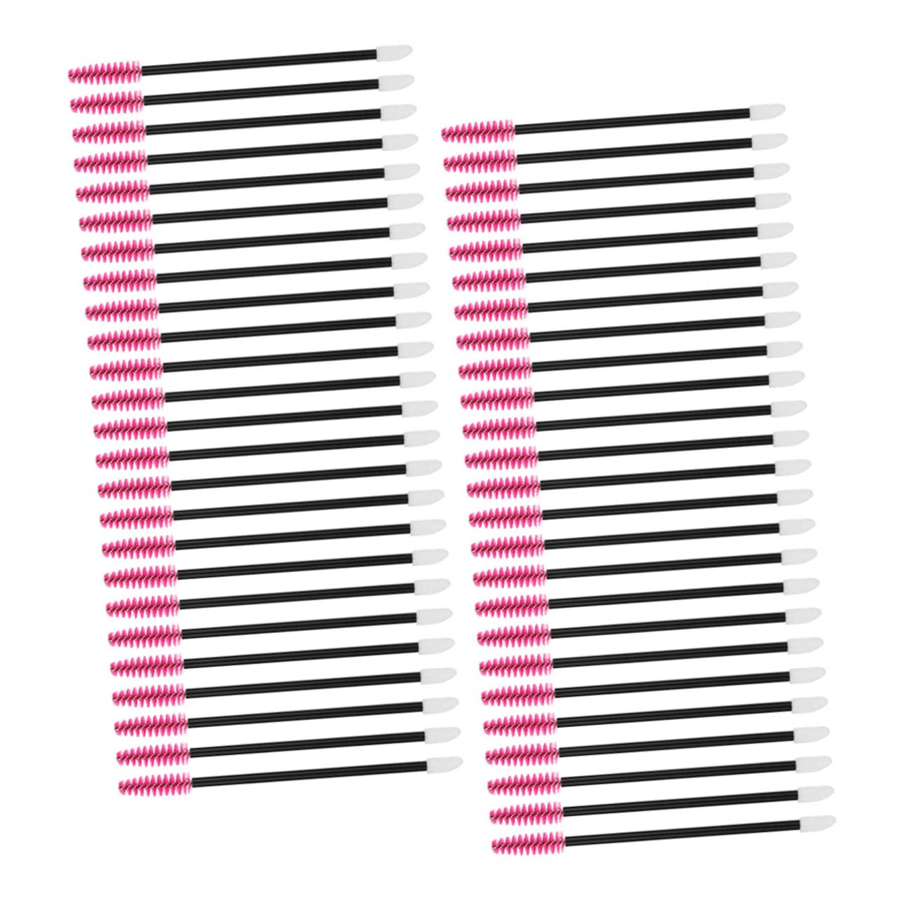 Gogogmee 50pcs Disposable Lash Wands Brow Brush Easy to Carry for Travel Home Use