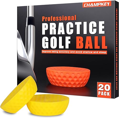 Miniatura 7 de CHAMPKEY Precision Practice Golf Balls 20 Pack - Soft Rubber Golf Training Balls - Avoid Swing Shallow and Steep Golf Practice Balls