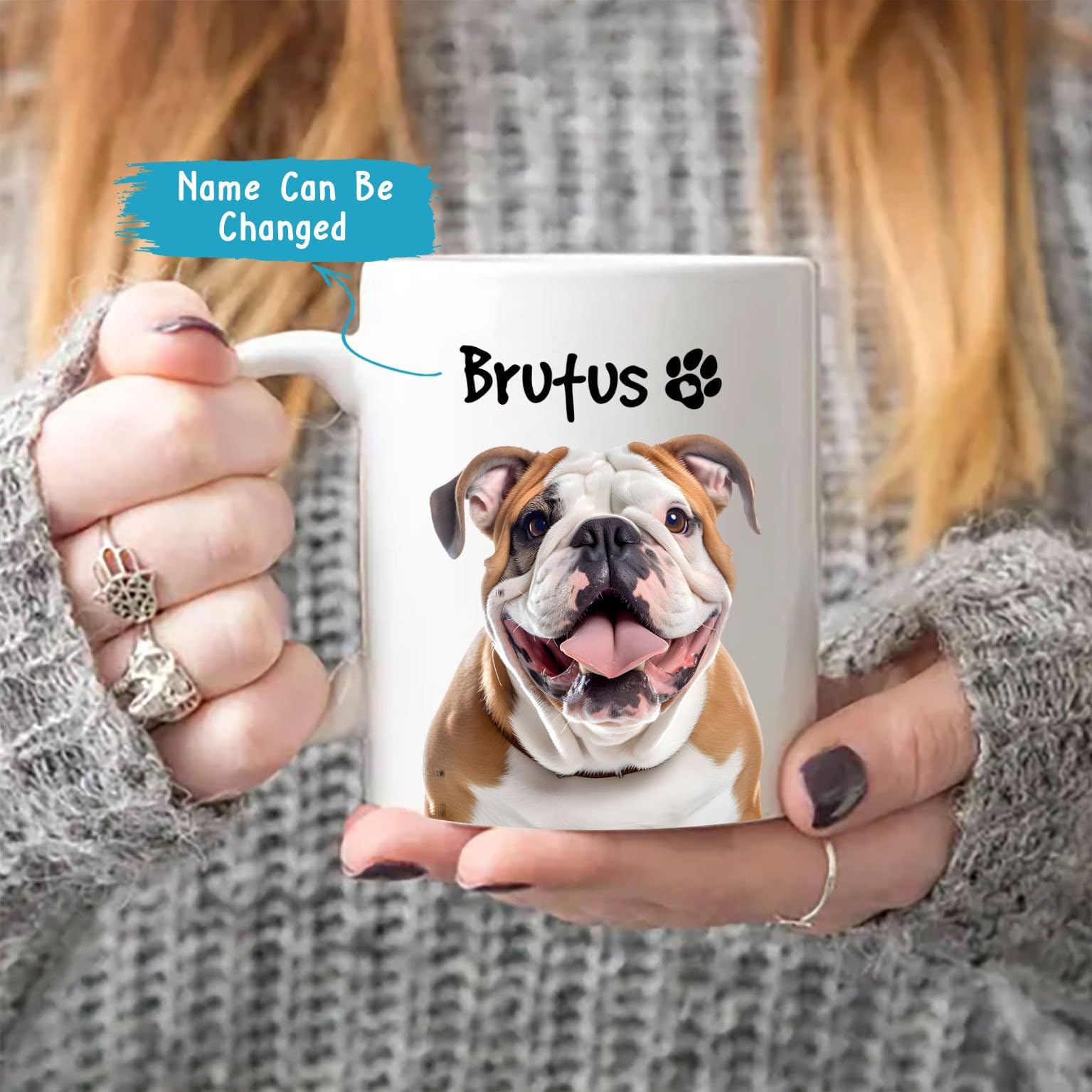 Amazon.com: English Bulldog Coffee Mug, Personalized English