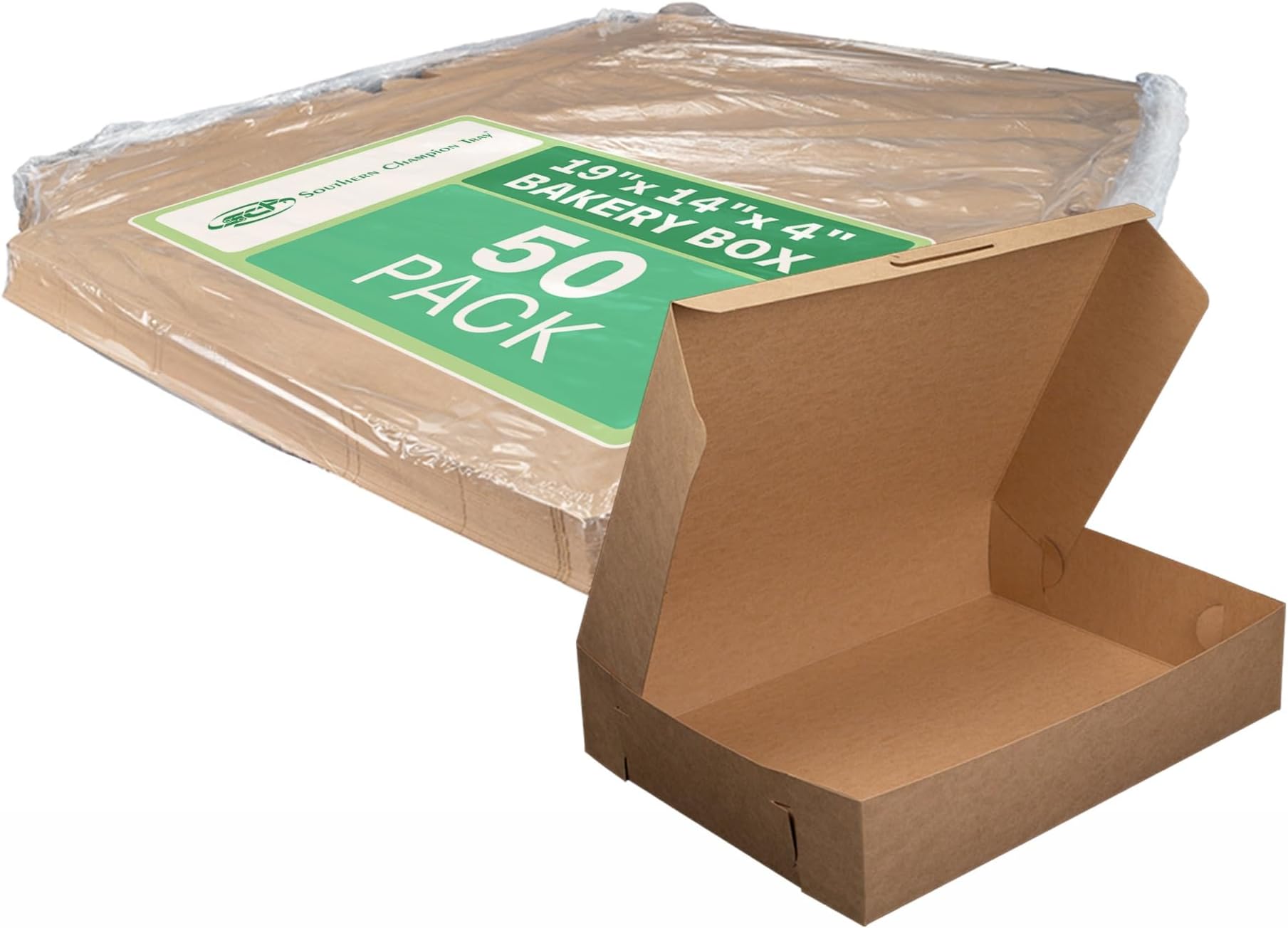 Kraft One-Piece Non-Window Bakery Boxes