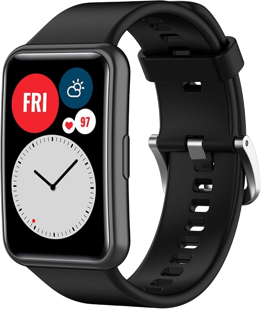 Senter Replacement Bands Compatible with Huawei Watch Fit Band,Adjustable Accessory Soft Silicone Sport Wristband for Women Men