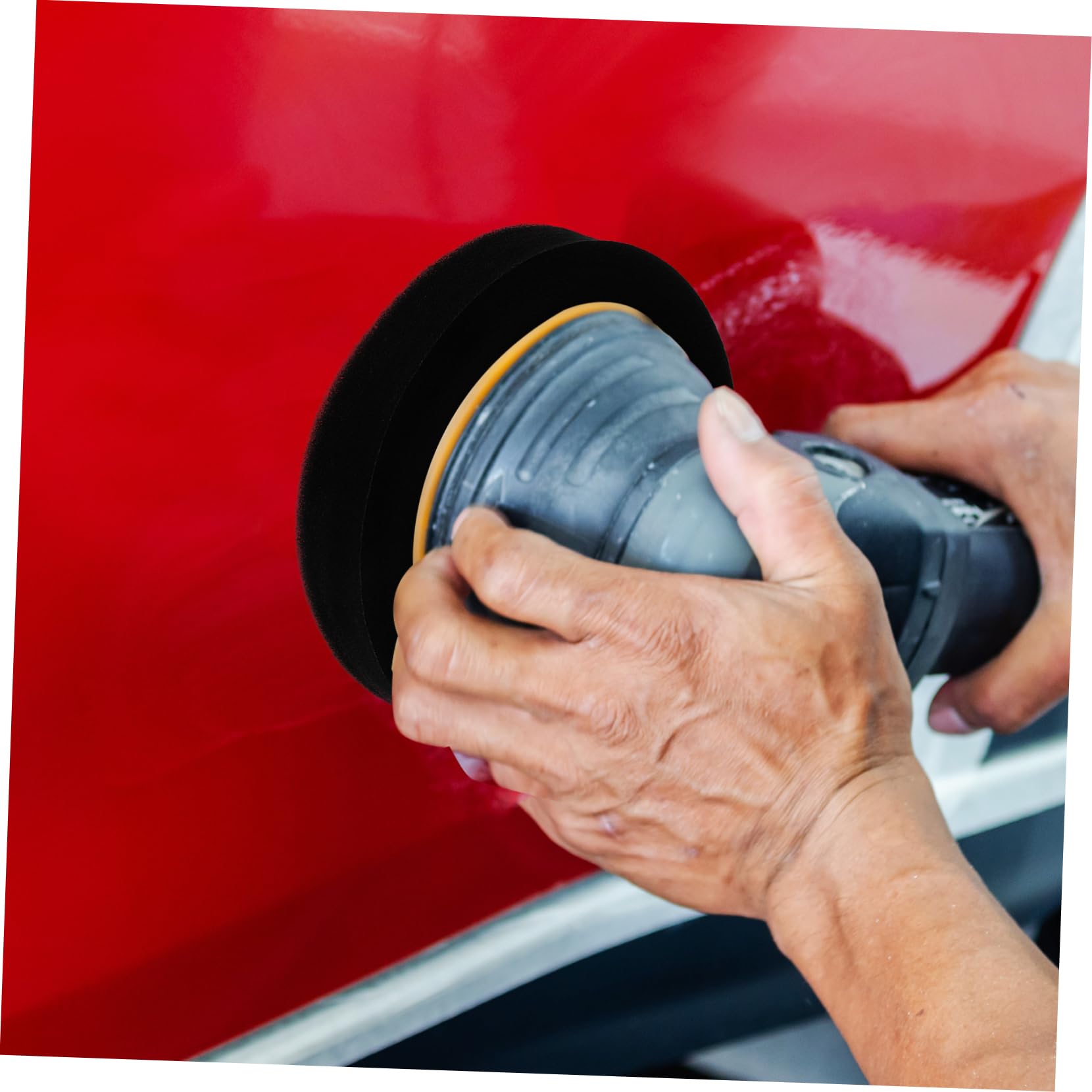 ABOOFAN Kit de Esponjas para Pulido y Encerado de Coche Aplicación Uniforme de Cera, Esponja Fácil Cambio de Discos para Limpieza Doméstica y Pulido de Vehículos
