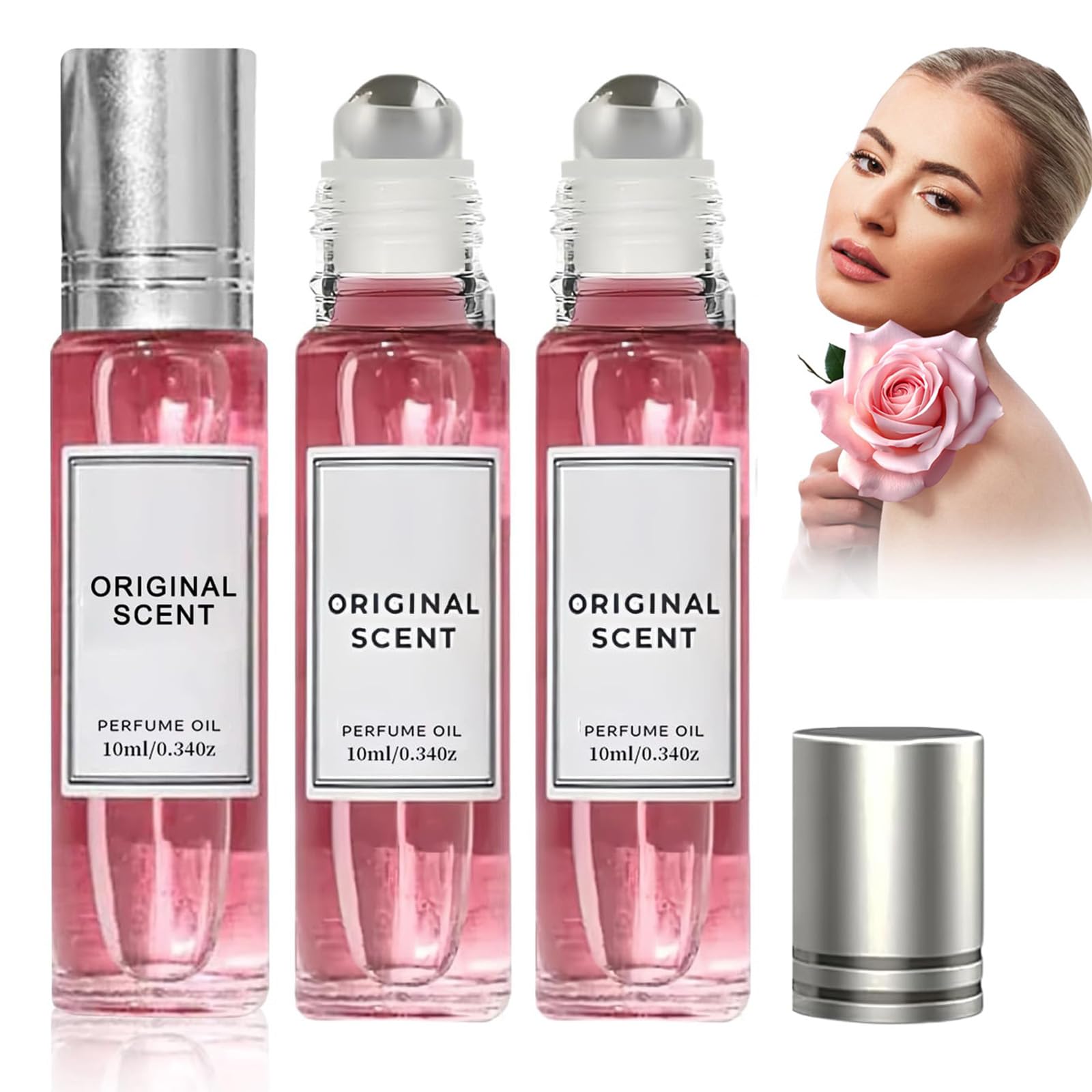3Pcs Pheromone, Venom Perfume for Women, The Original Scent Perfume, Long Lasting Pheromone Roll-On